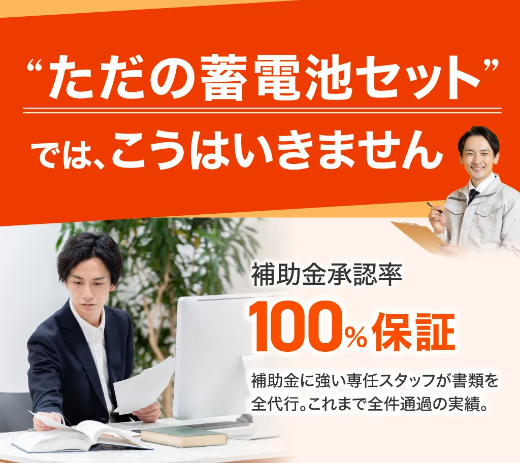 ただの蓄電池セットではこうはいきません