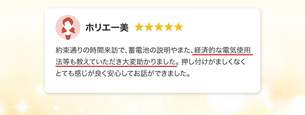 ホリエ一美 レビュー内容