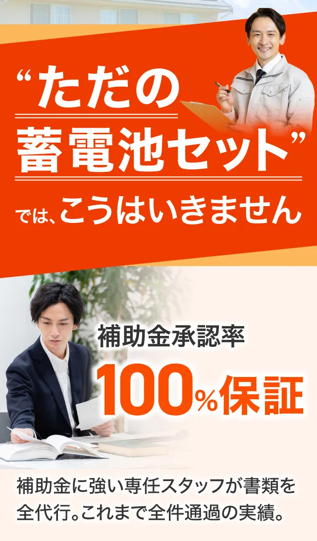 ただの蓄電池セットではこうはいきません